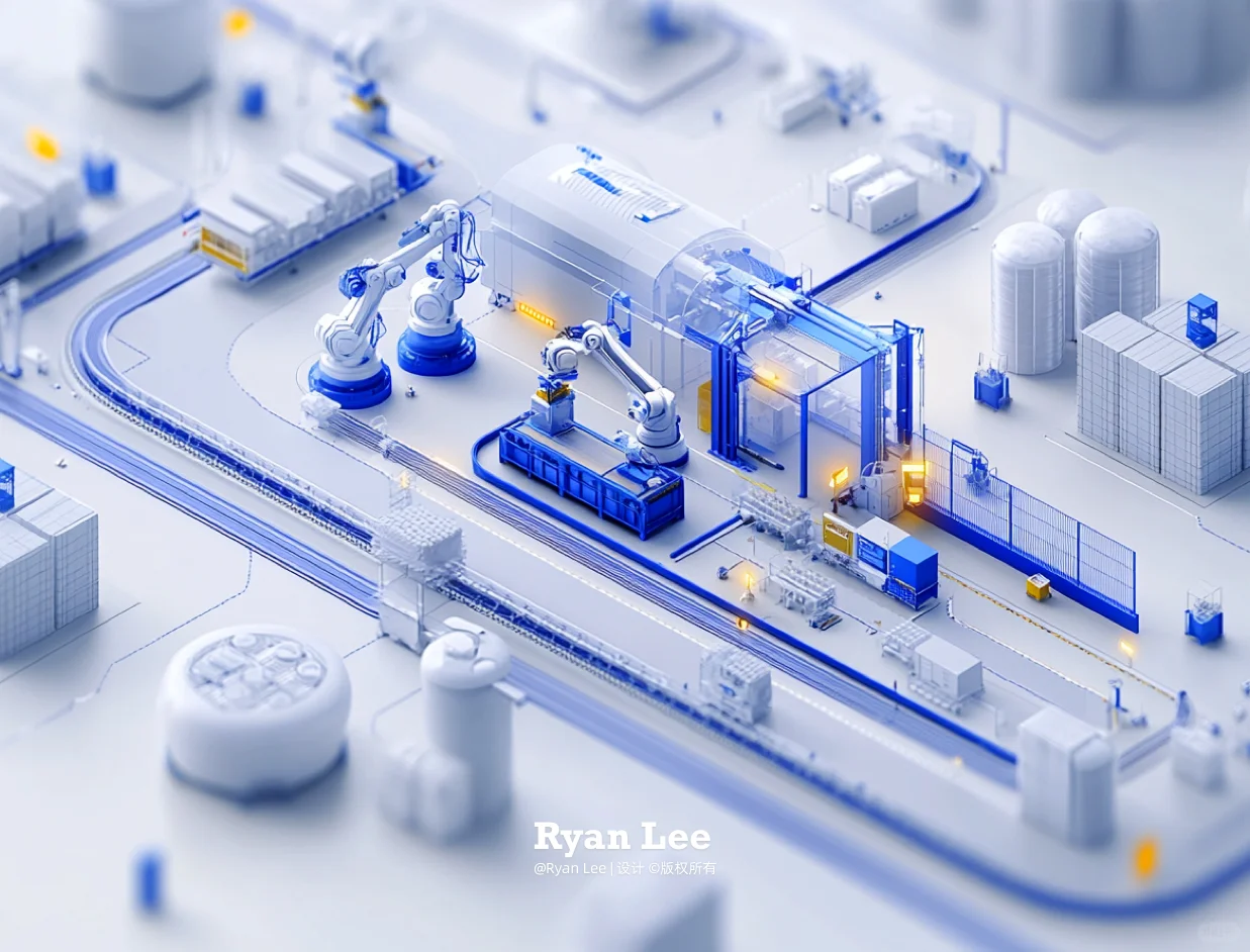 制造业 | 工业零部件生产线3D场景