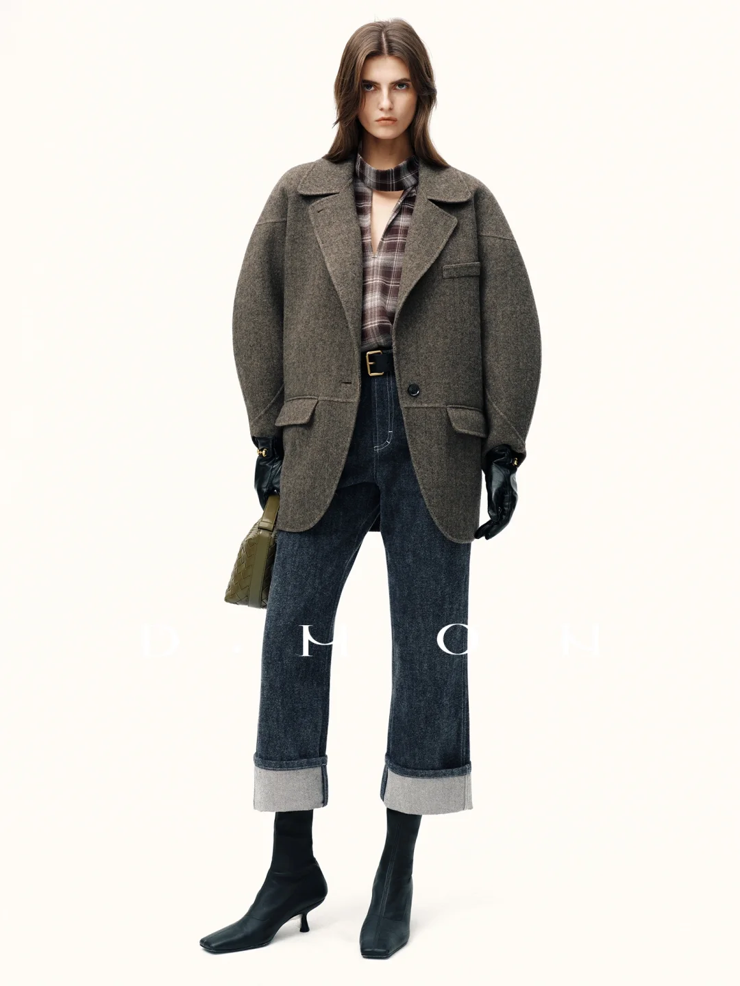 DMON秋冬神裤_欧洲进口磨绒棉感九分牛仔裤