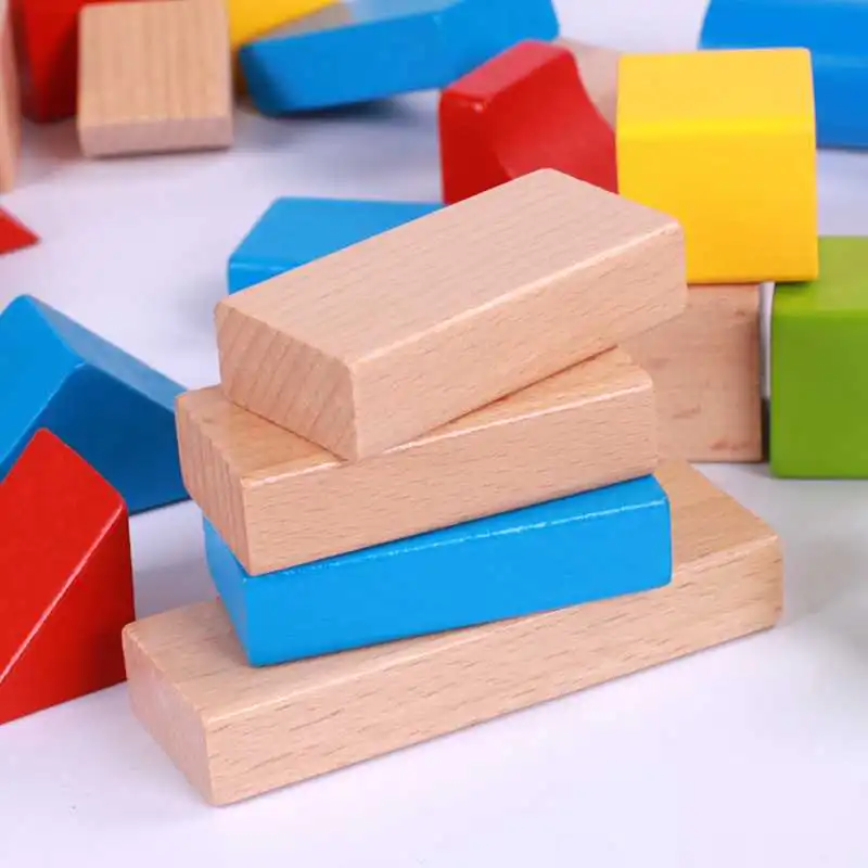 ✨宝妈必囤！宝宝益智神器实木积木玩具