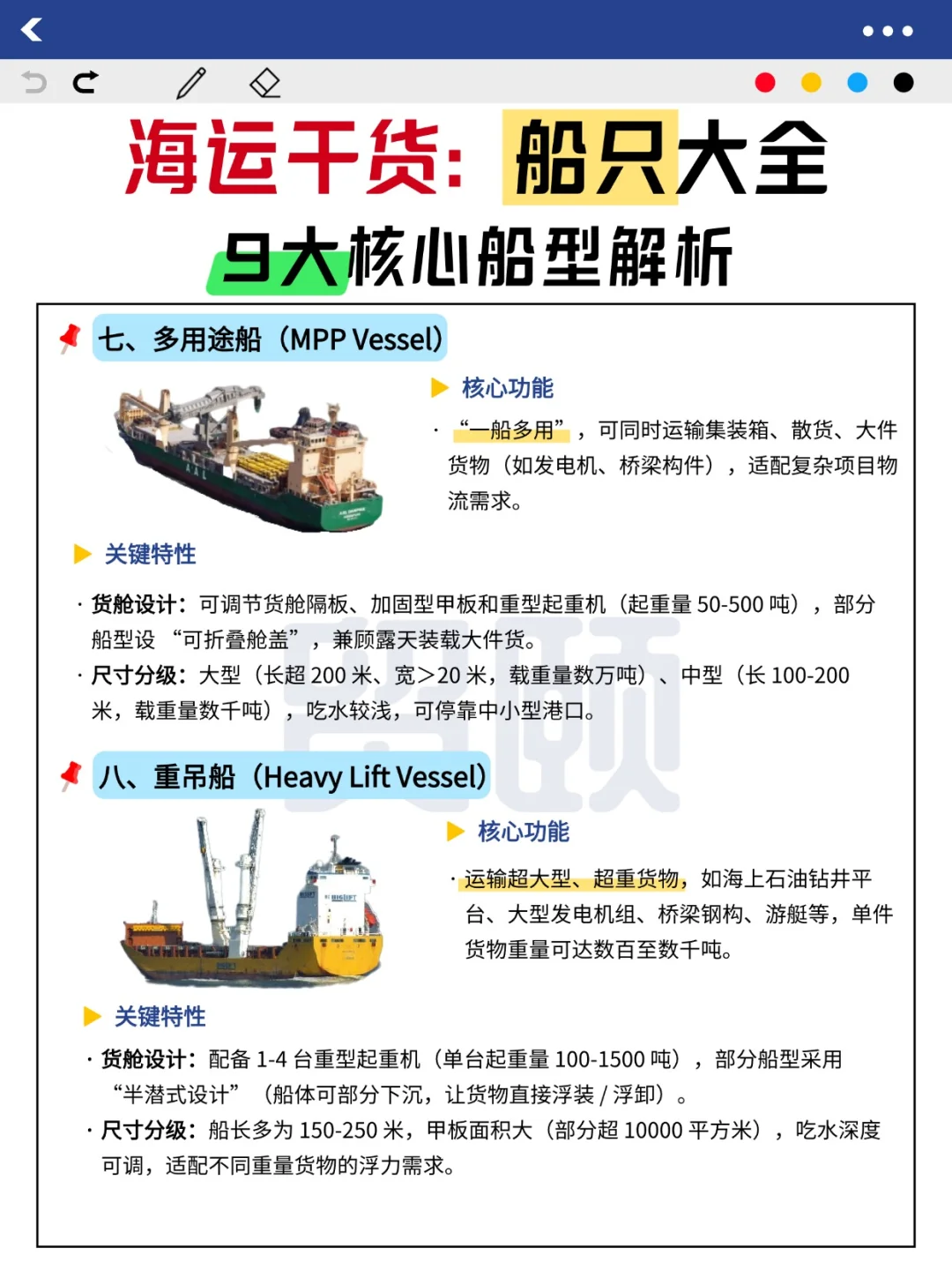 海运船只大全：9 大核心船型解析