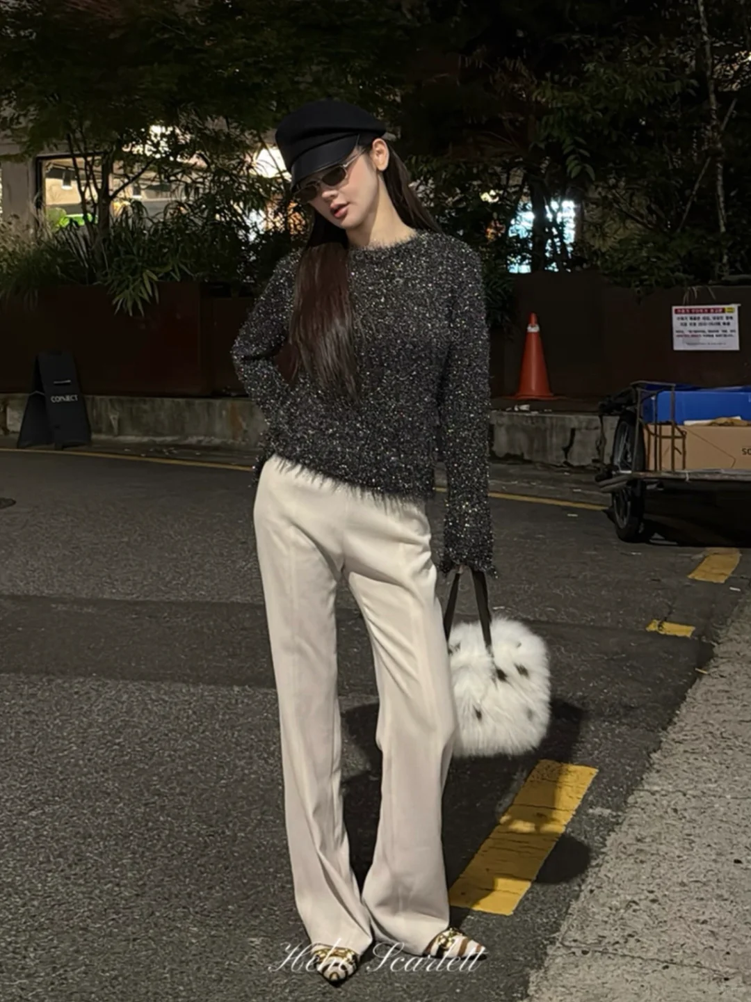 你的呵呵Scarlett｜幻彩星光衫 金羽纱毛衣