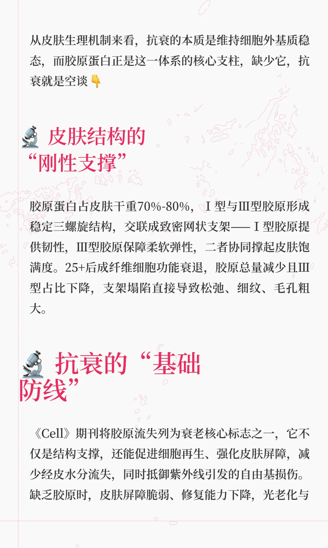 科研视角：抗衰的核心，绕不开胶原蛋白❗️