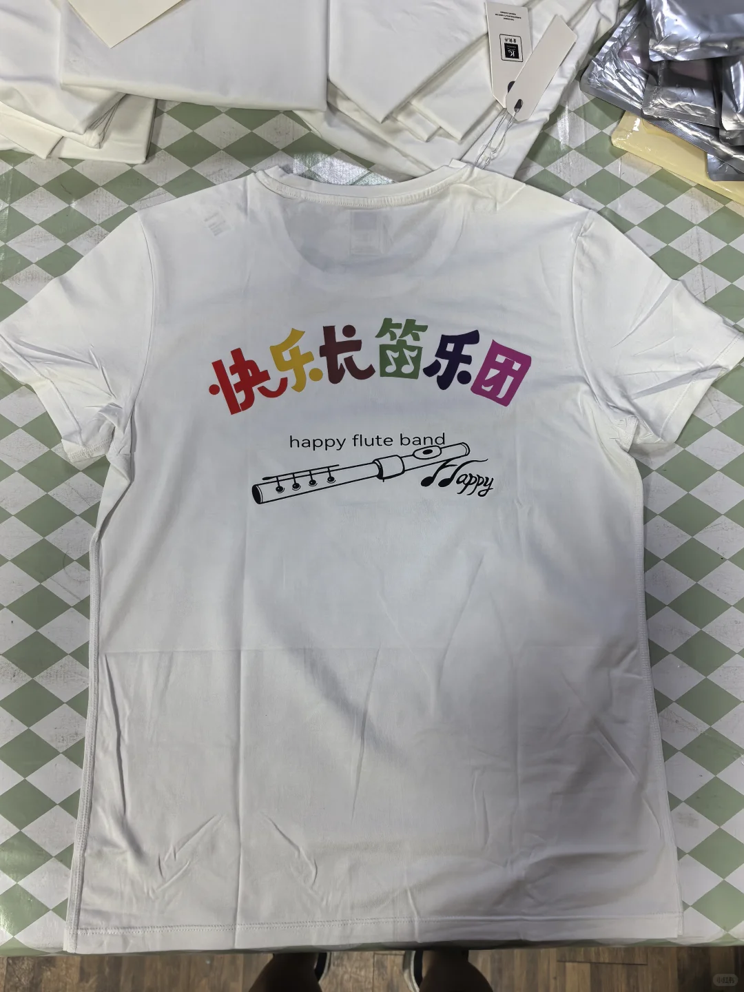 今天的印花加工工作，完毕