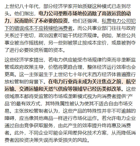 电力系统经济学导读：竞争的意义