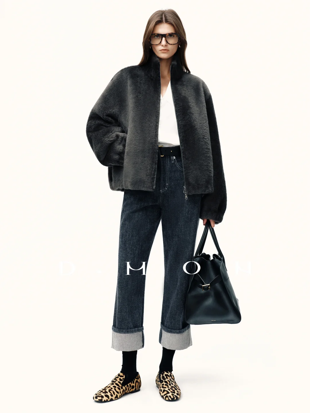 DMON秋冬神裤_欧洲进口磨绒棉感九分牛仔裤