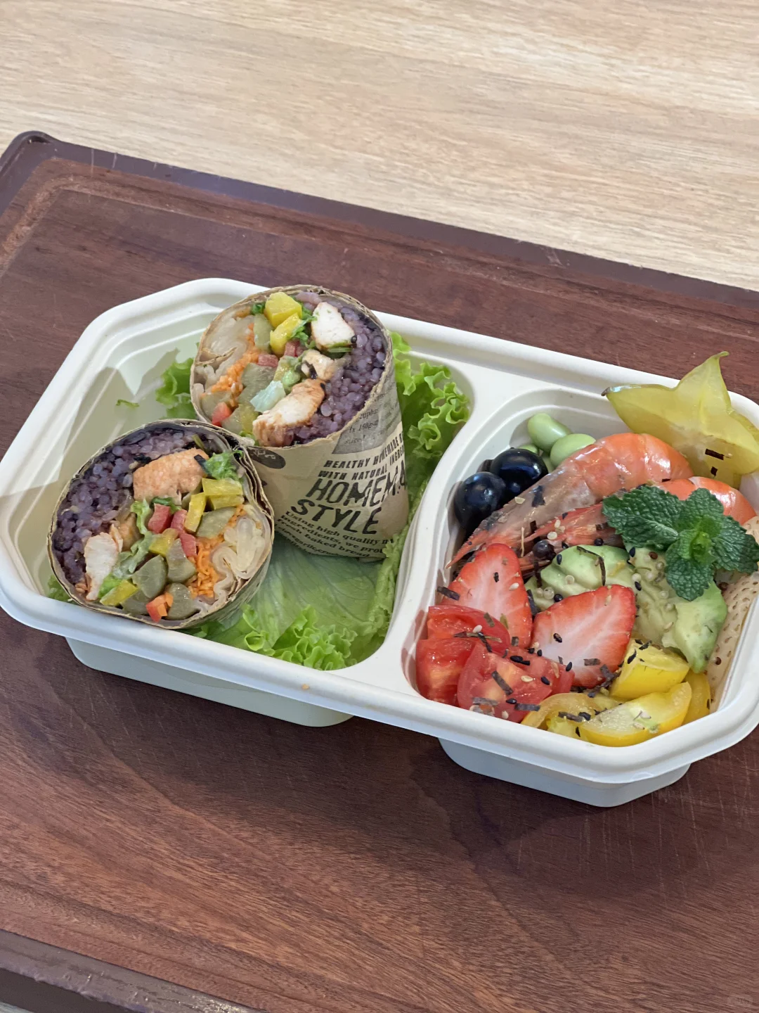 小站今日菜单~杂粮能量卷饼盒