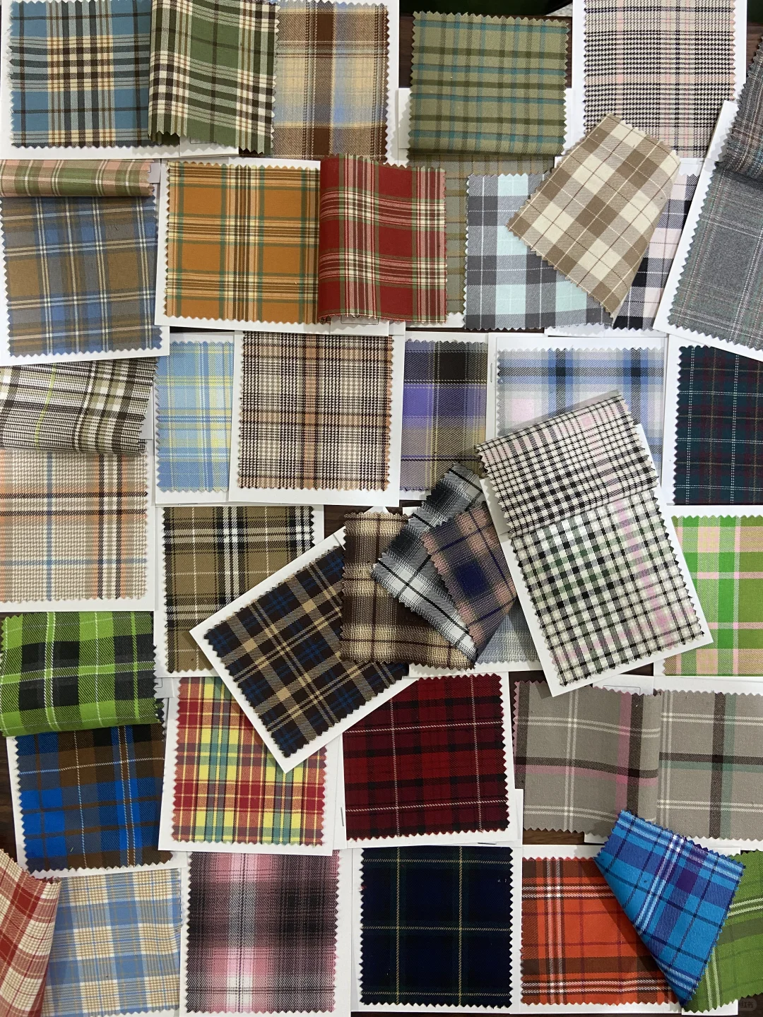 初春格子面料色卡多多