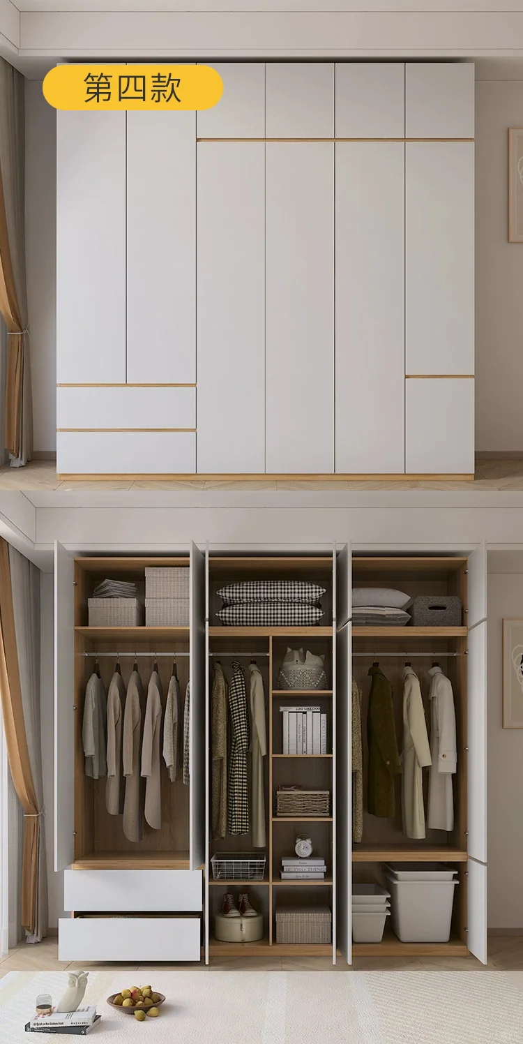 抄作业!9款分段式衣柜设计附内部结构图