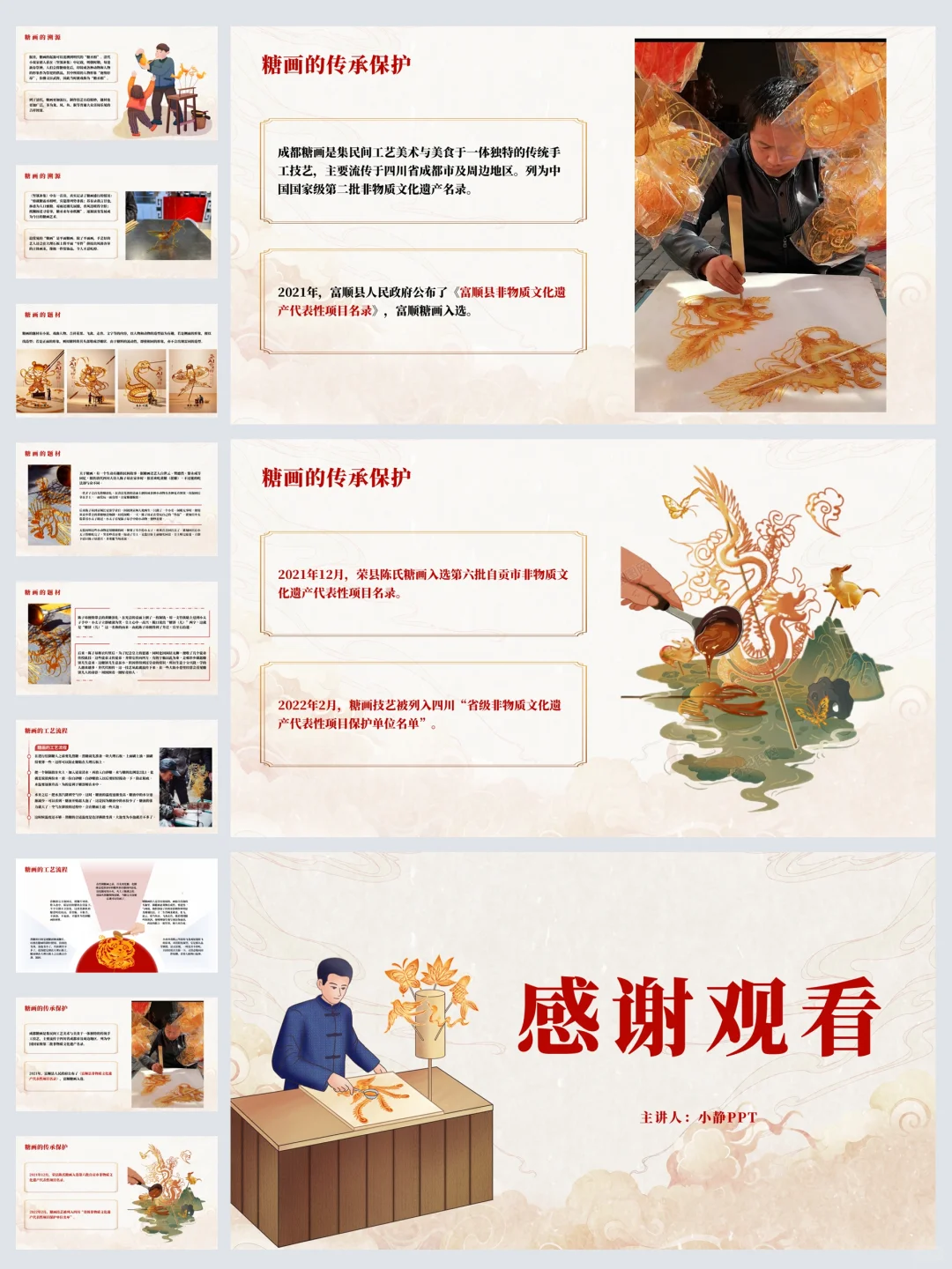 非遗糖画PPT