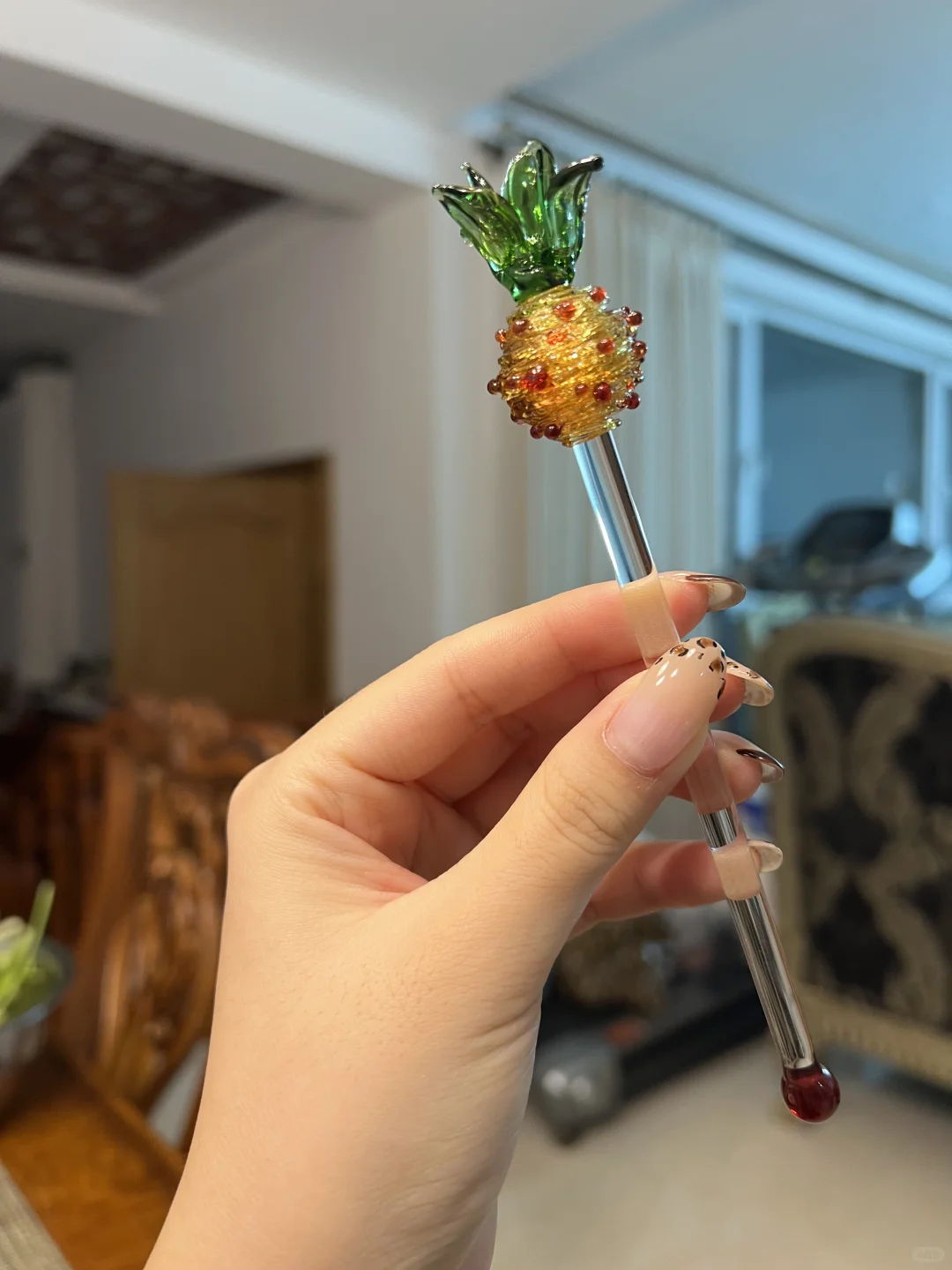 在景德镇烧玻璃之我吹出来个jellycat茄子杯