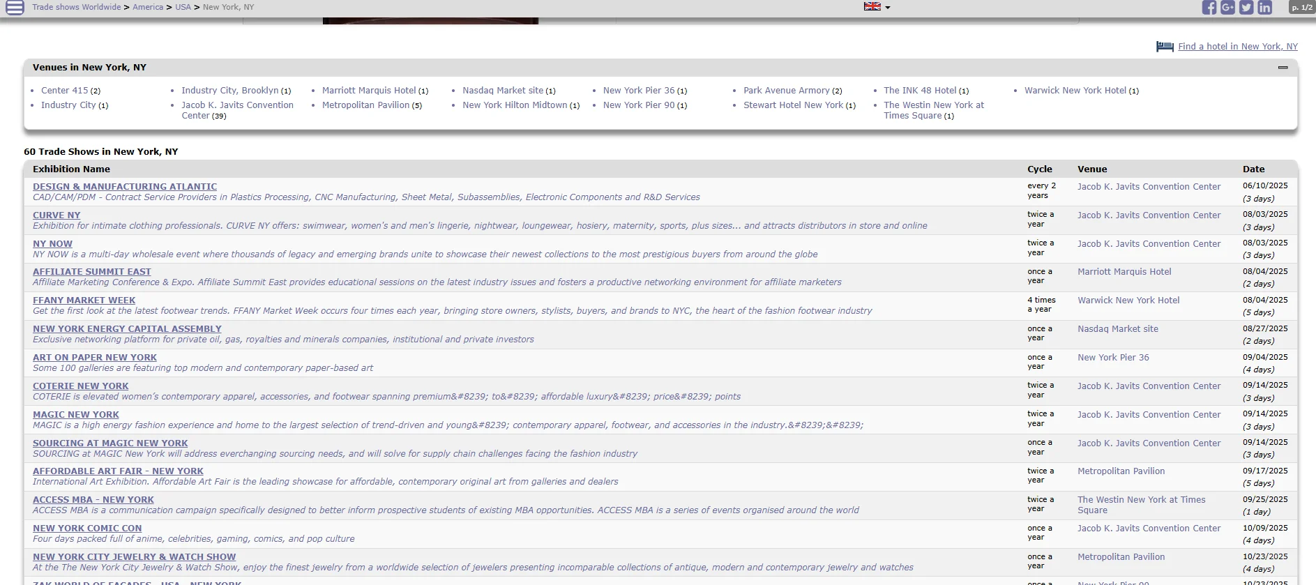 开发全球展会客户 EventsEye网站实用到飞