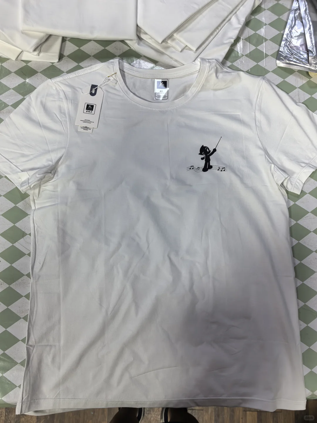 今天的印花加工工作，完毕