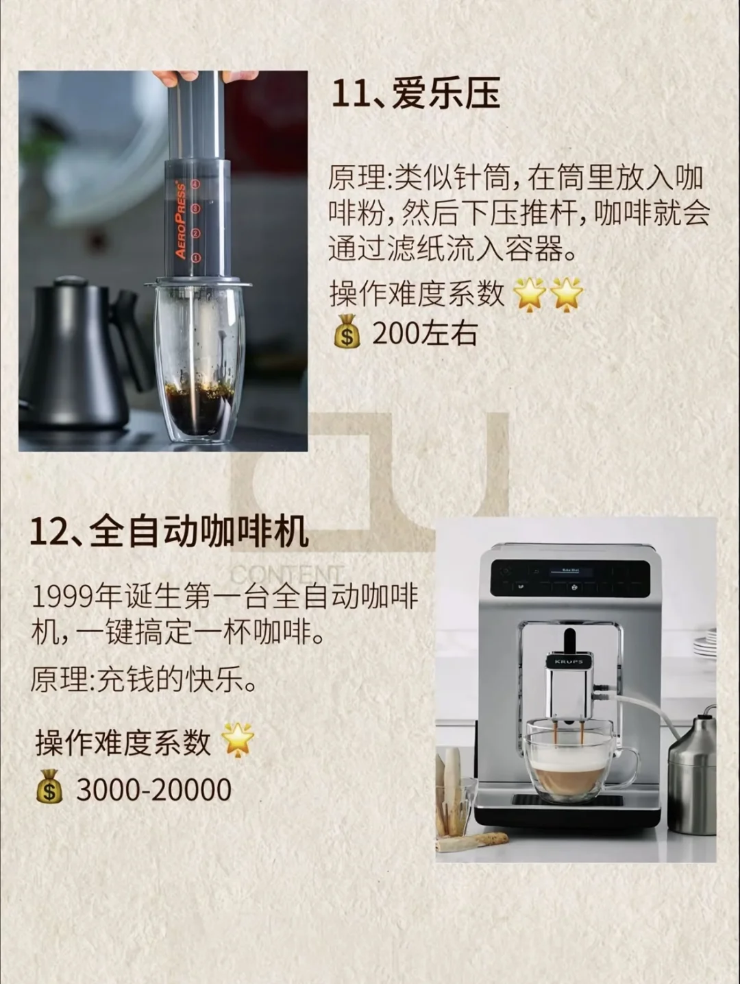 认识十二种咖啡器具