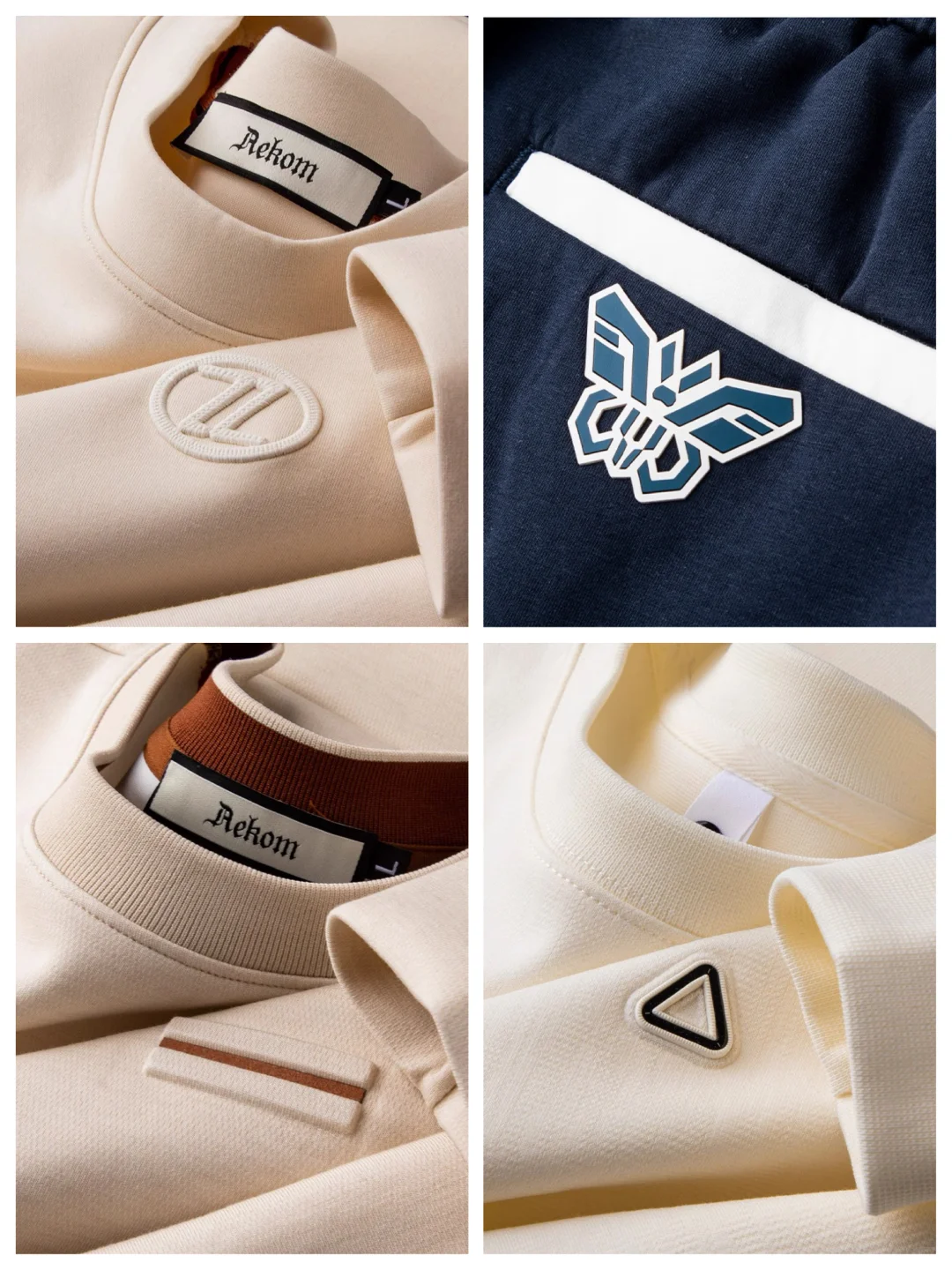 ?具有3D立体效果的服装logo印绣花工艺设计