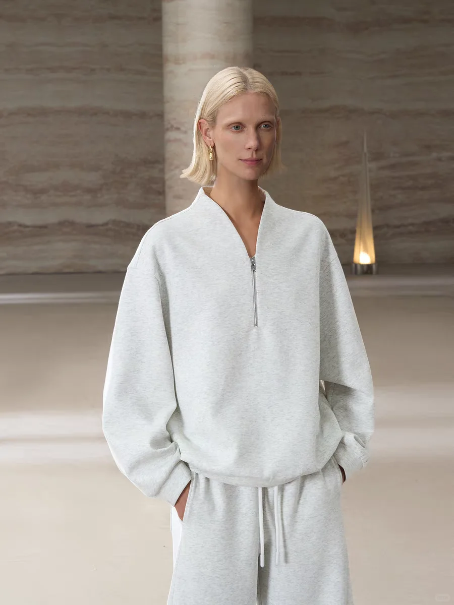 立领廓形卫衣【附裁剪图】