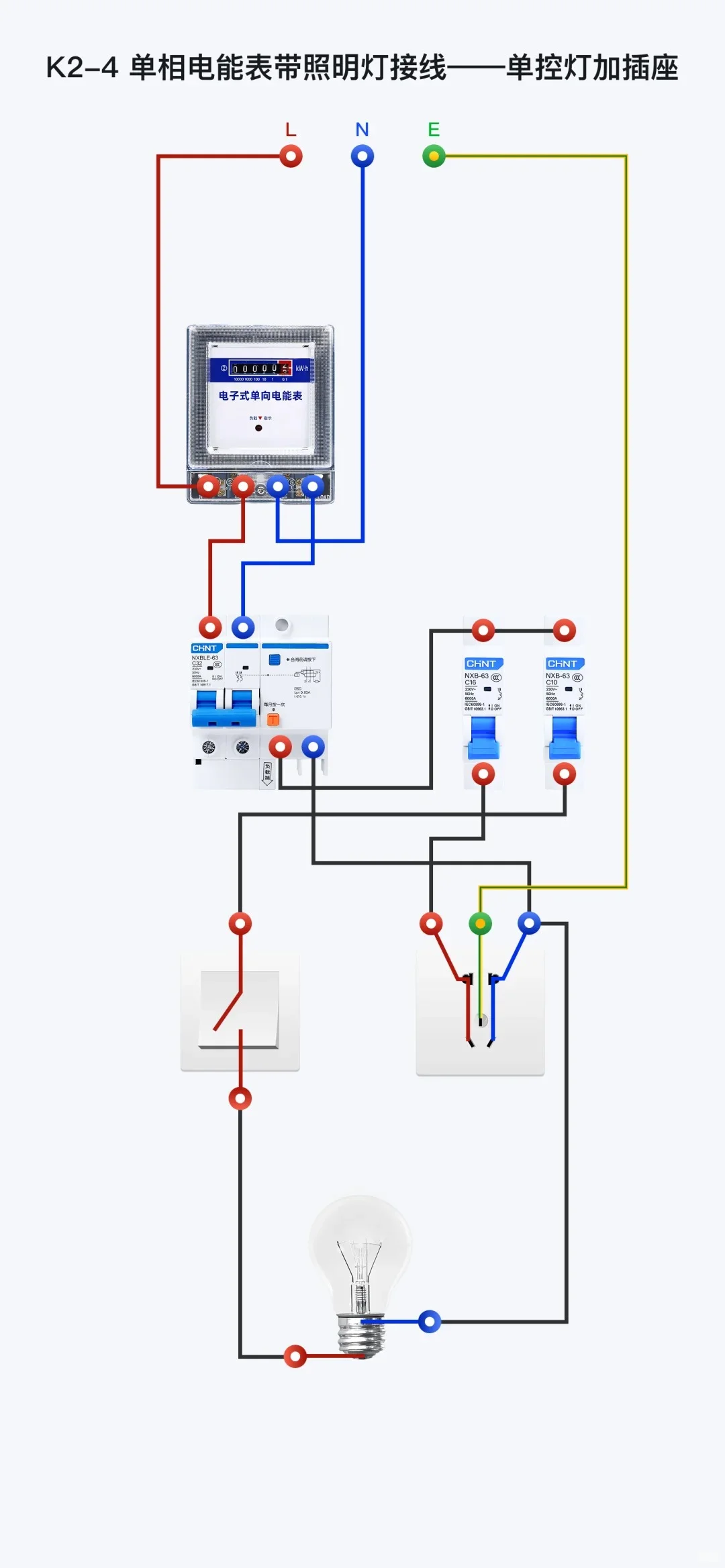 电工必学！电工考证实操线路、原理图！