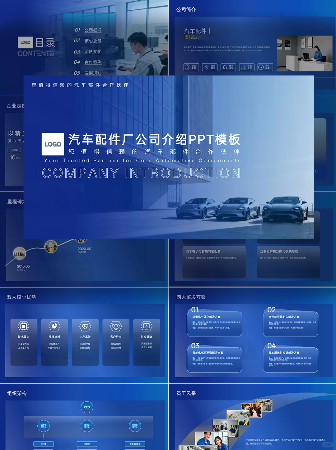 ?1份《汽车配件厂公司企业介绍PPT模板》