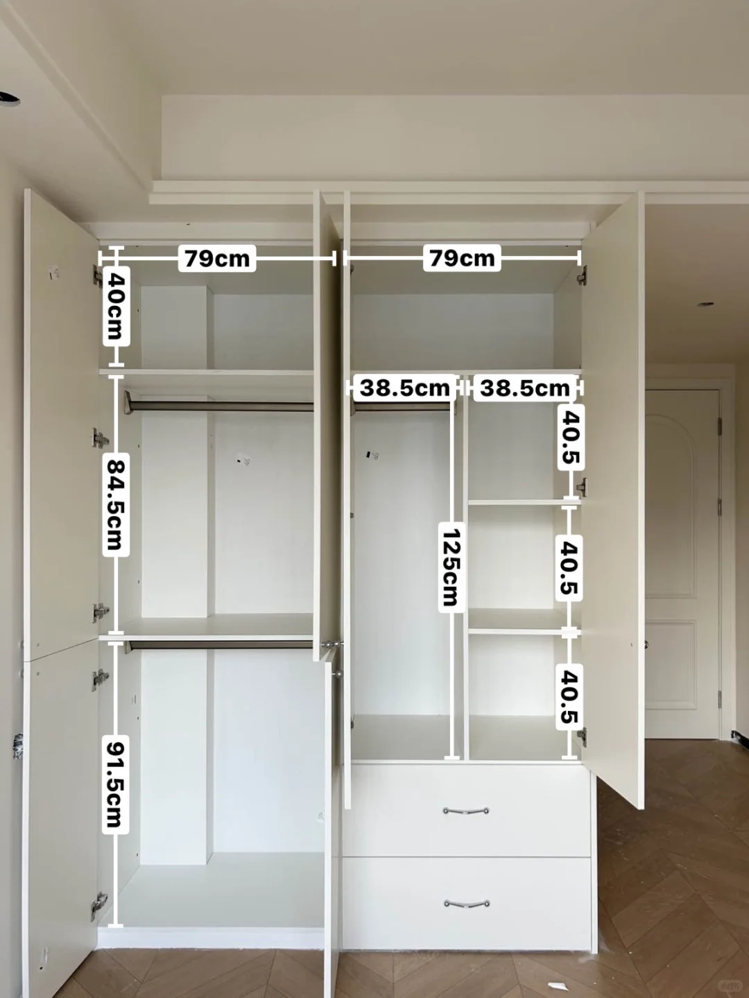分段衣柜怎么做不翻车？（附内部尺寸）