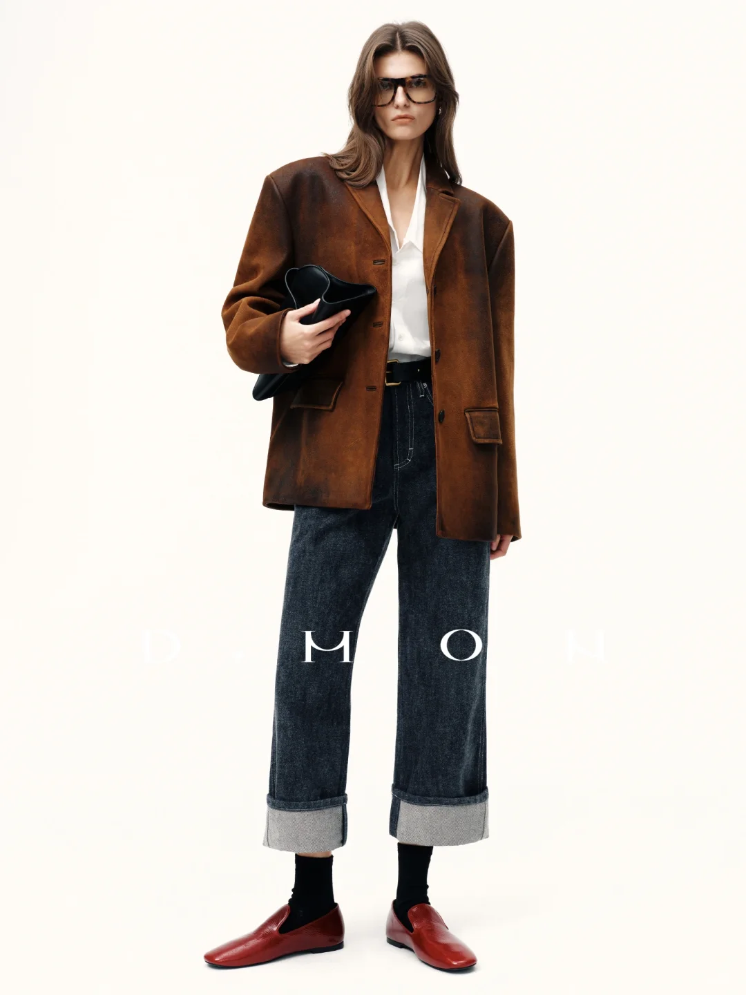 DMON秋冬神裤_欧洲进口磨绒棉感九分牛仔裤