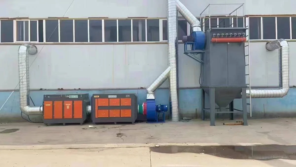 UV光氧催化废气处理烤喷漆房环保设备净化