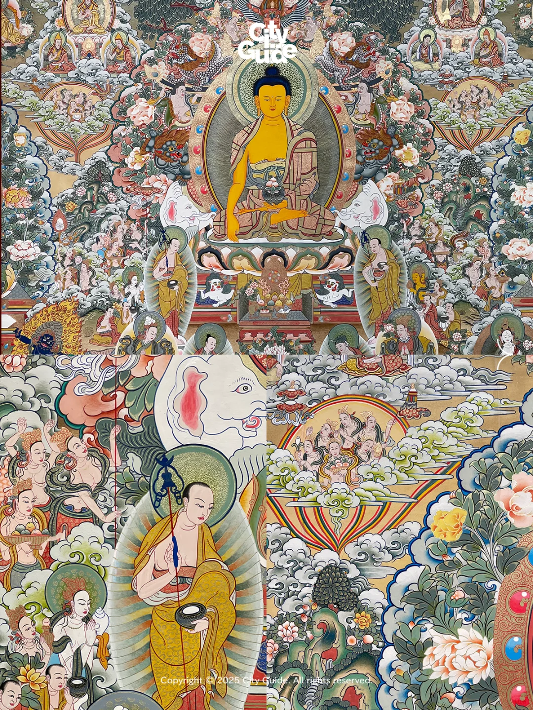 太震撼了!深圳最大规模黄金唐卡展!