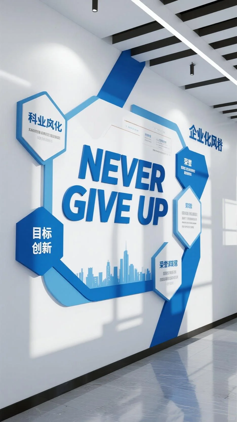 环形时间轴企业发展历程文化墙