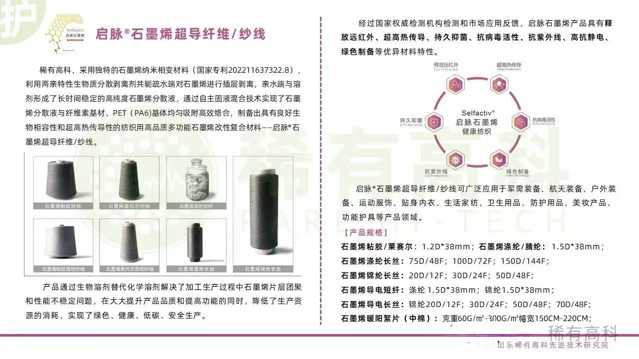 石墨烯纤维的五大优势与应用领域