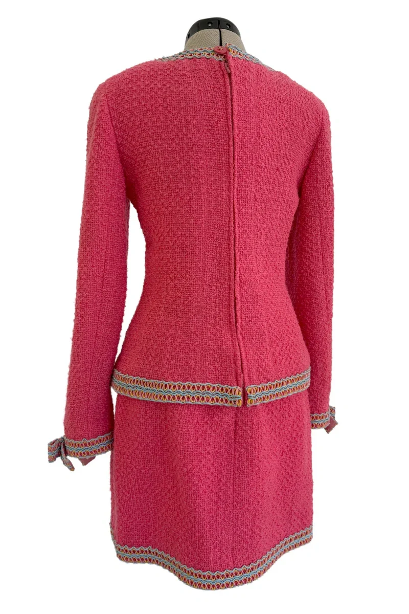 CHANEL1994年多巴胺玫红色系列中古外套