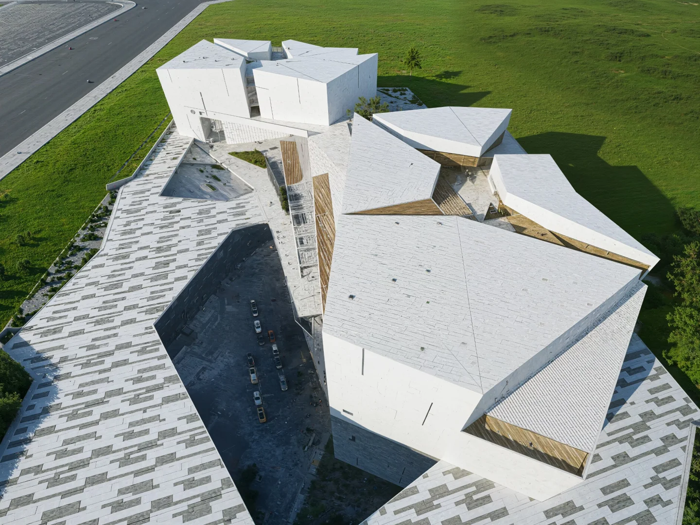 几何与自然的白调协奏|‘折纸’艺术中的建筑