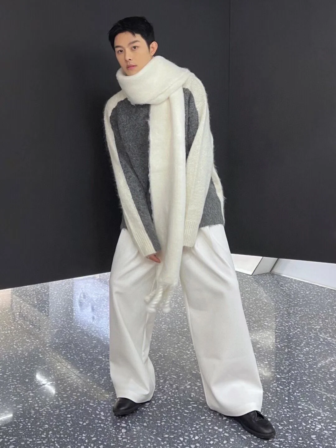 25秋冬新款现货 |RA重磅羊驼绒拼色毛衣针织