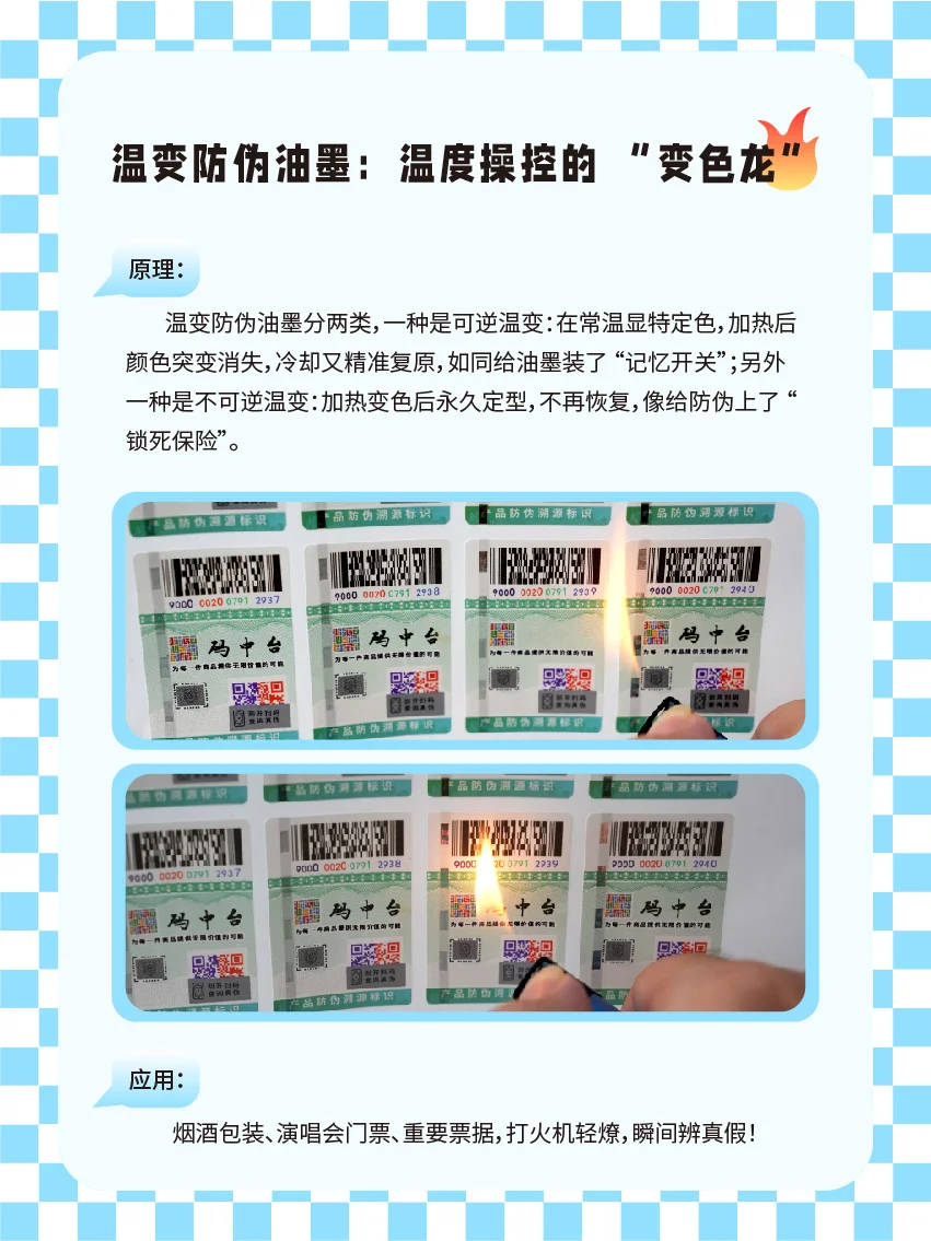 遇热变脸、遇水隐身！这3款防伪标签太神奇!