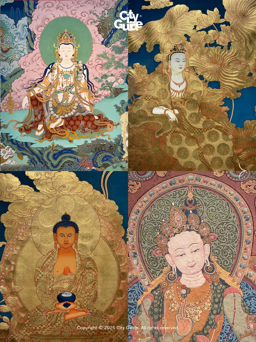 太震撼了!深圳最大规模黄金唐卡展!