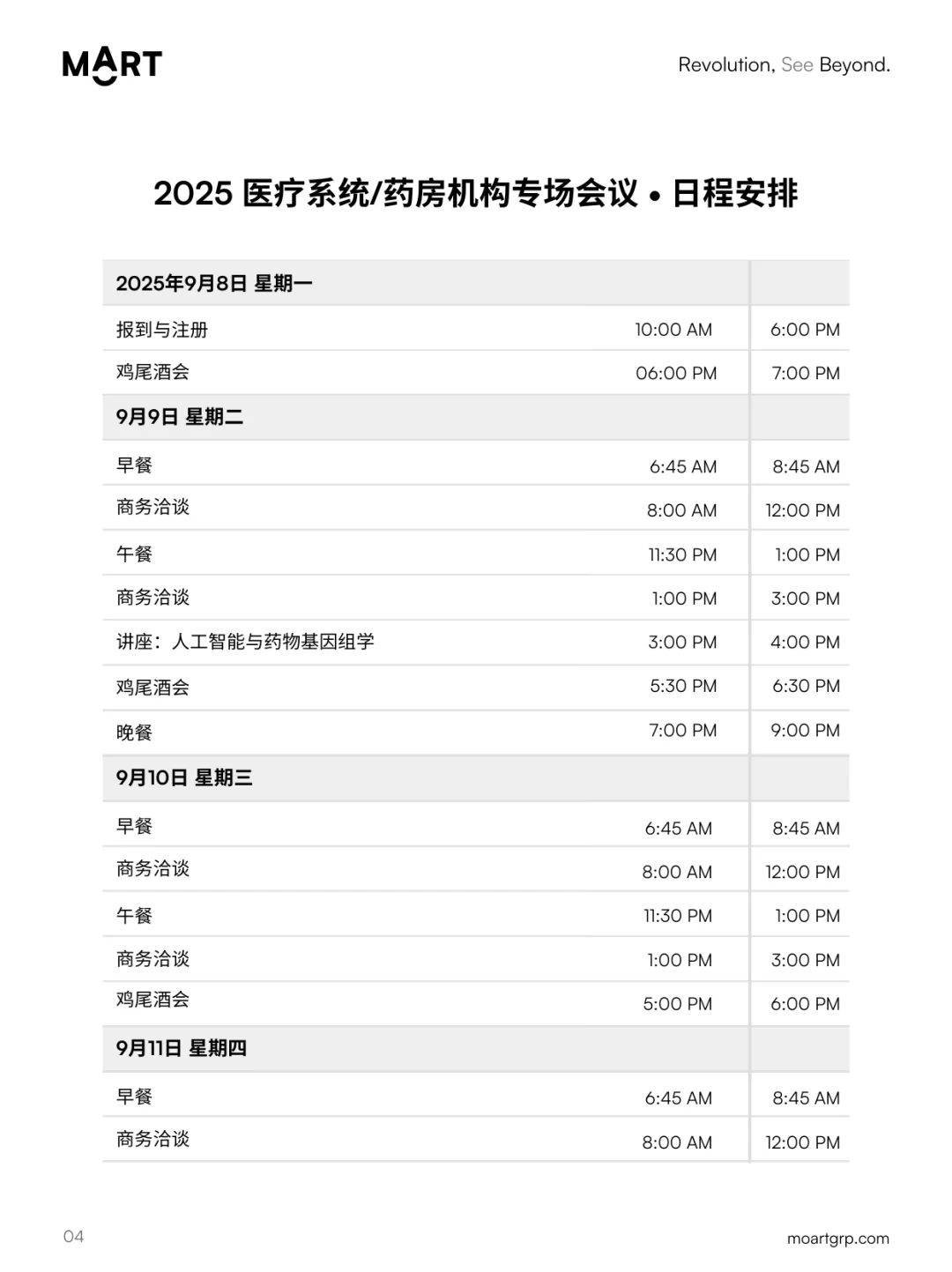 美国1:1洽谈 · 医疗机构/ 药房买家见面会