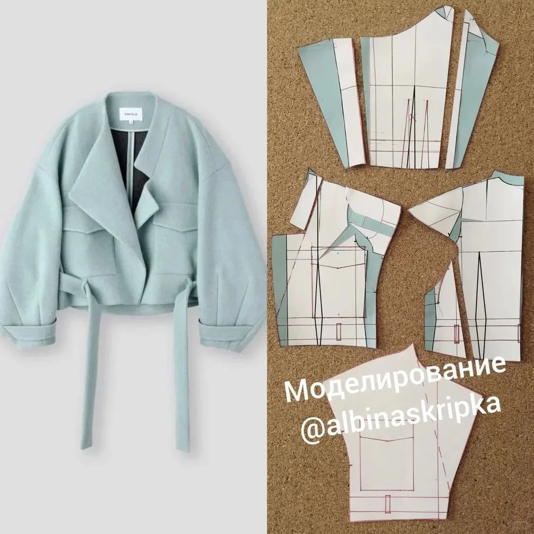 多款欧美时装的结构纸样