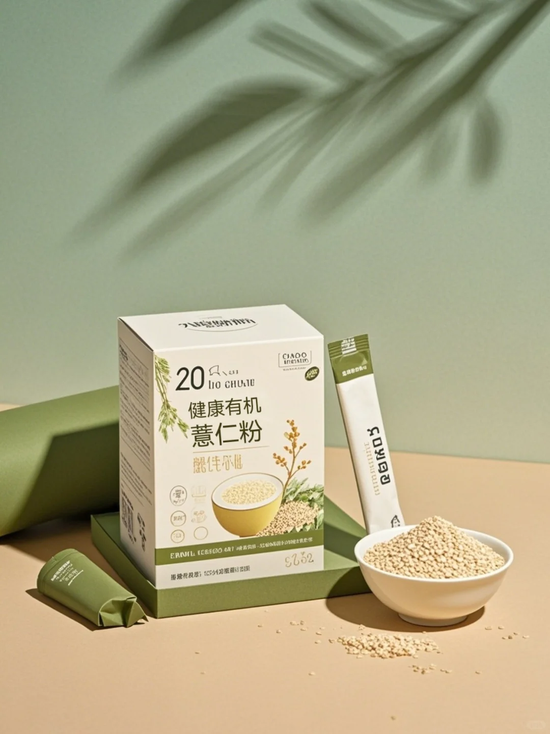 荞麦粉包装设计、简约高级感