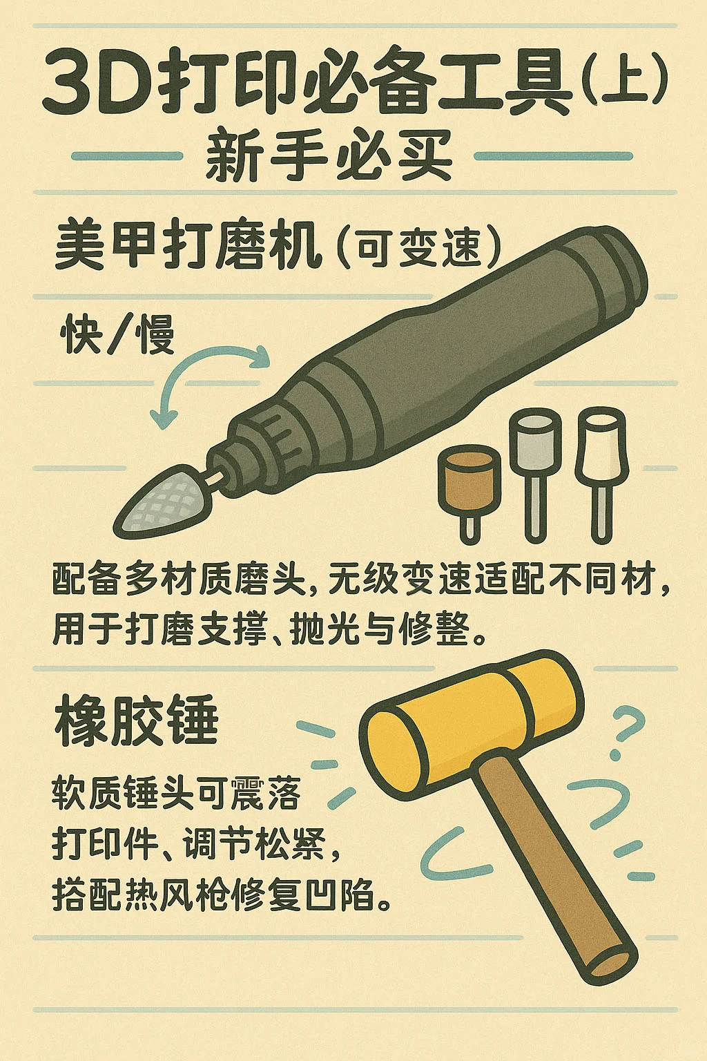 3D打印必备的工具?！(基础篇)