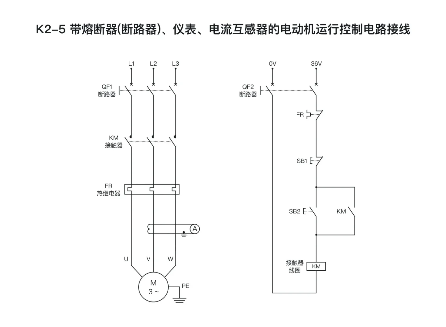 电工必学！电工考证实操线路、原理图！