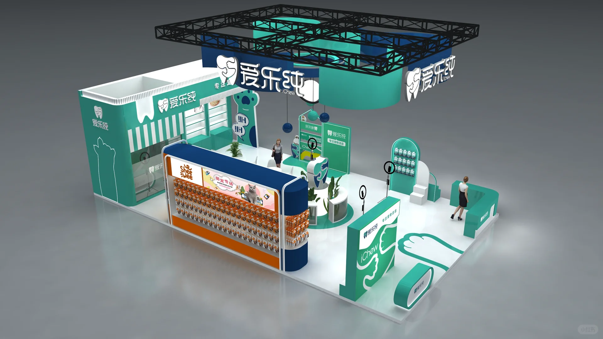 100平以上展台还不知道怎么设计???