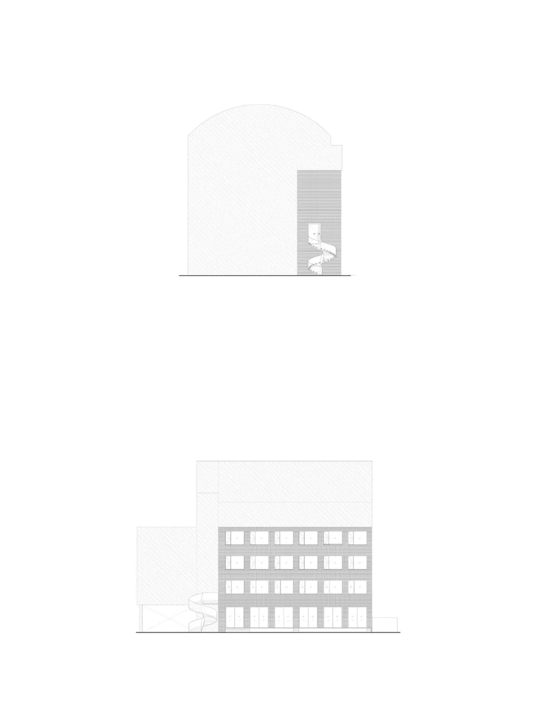 一块掰两半?玻璃砖还能这样做立面