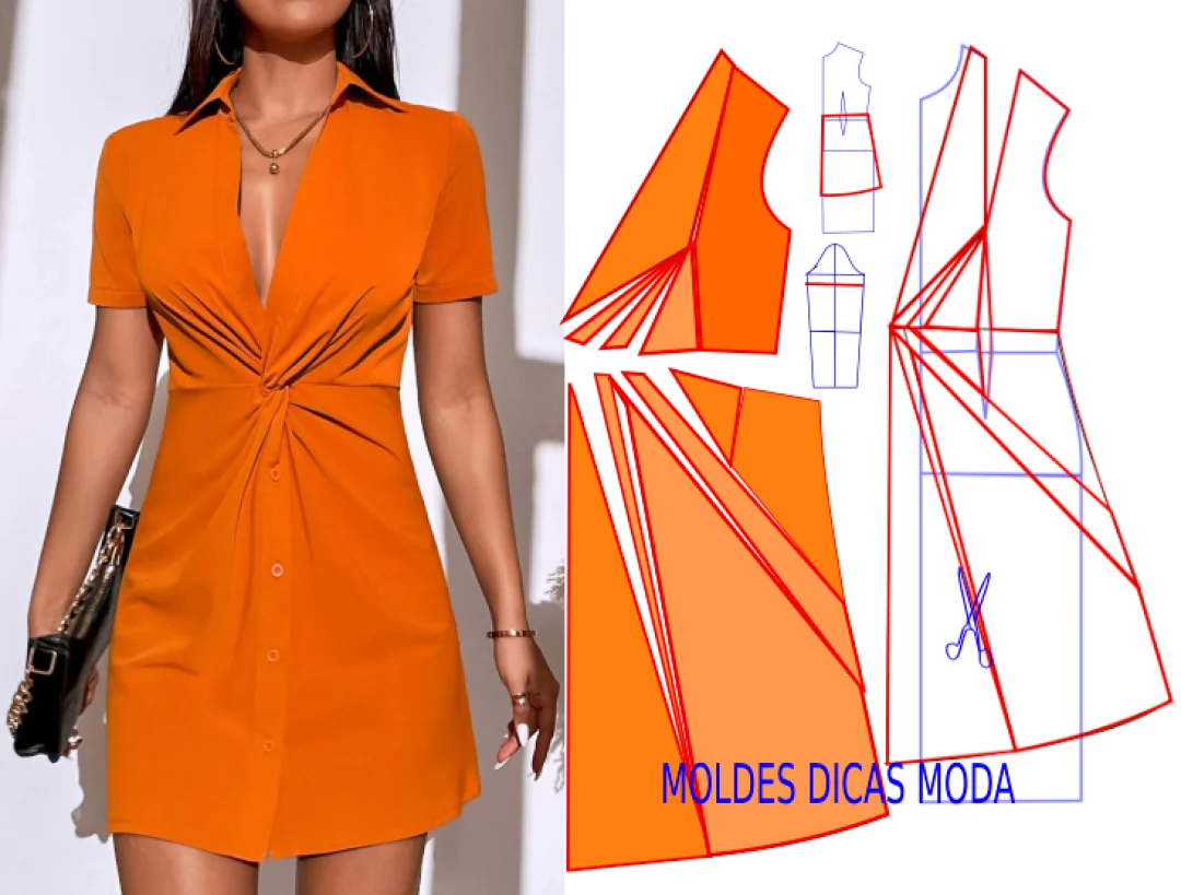 多款欧美时装的结构纸样