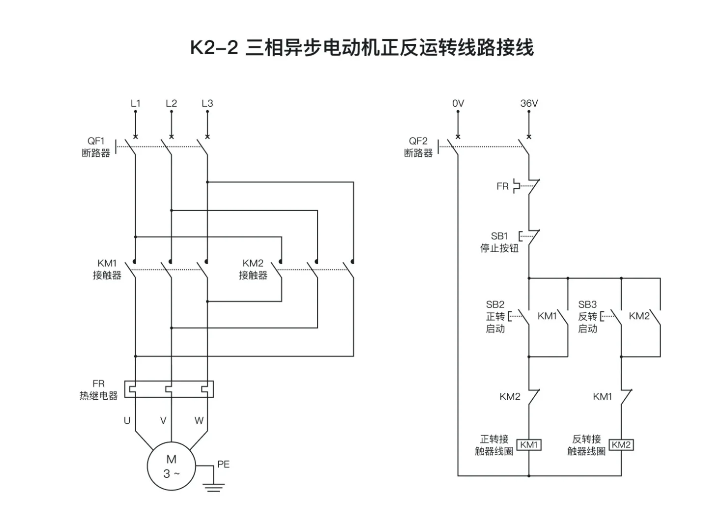 电工必学！电工考证实操线路、原理图！