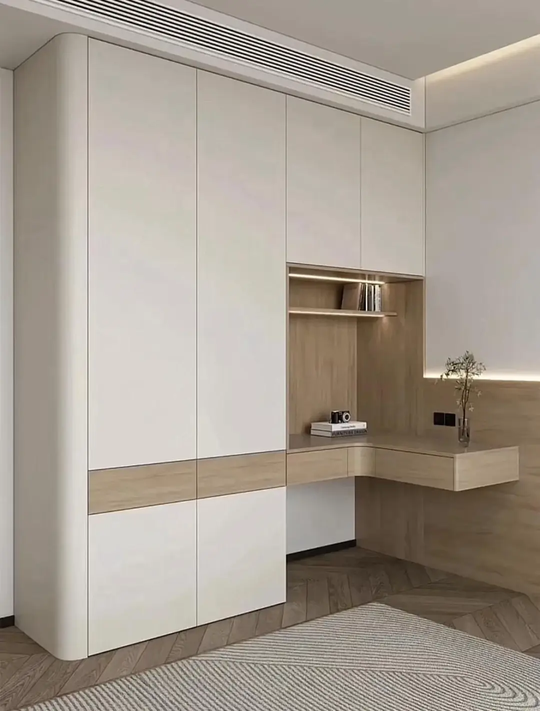 2025全屋定制圈超火的圆弧衣柜