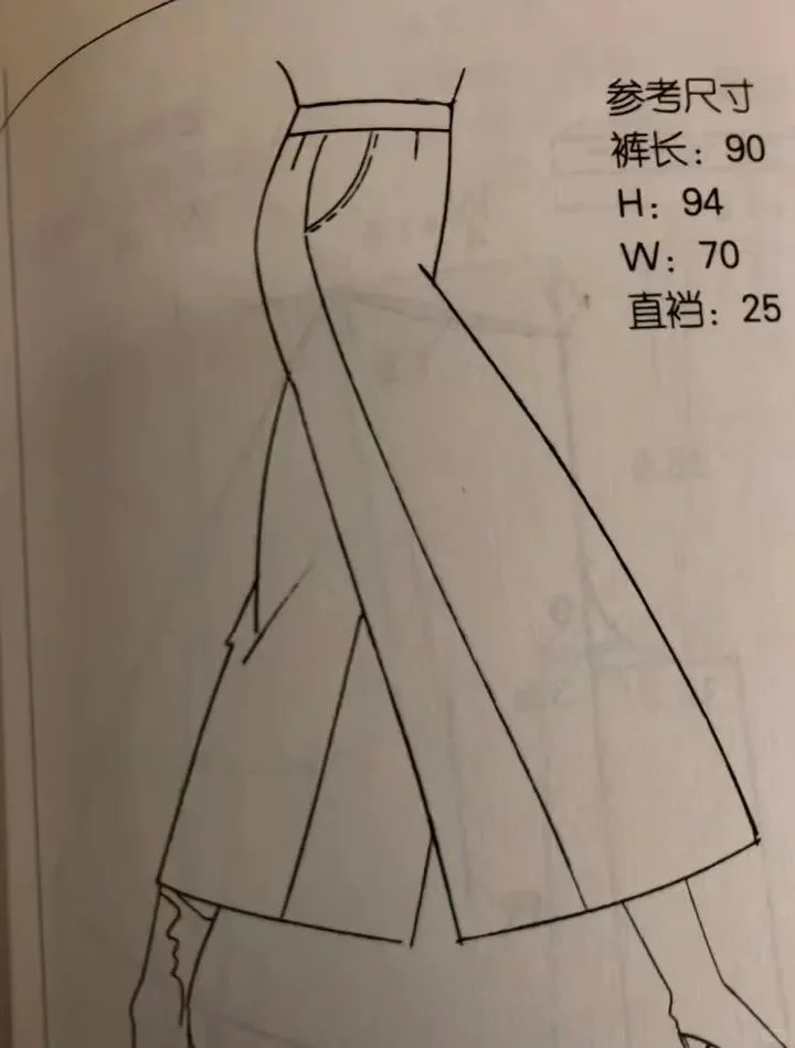 公式裤子裁剪图