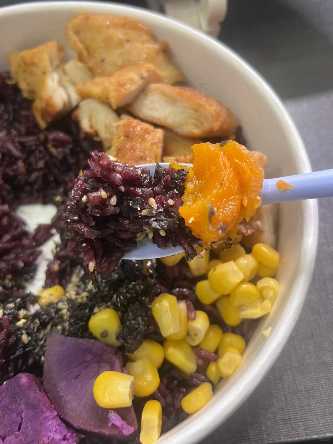 减脂鸡胸肉谷物碗??