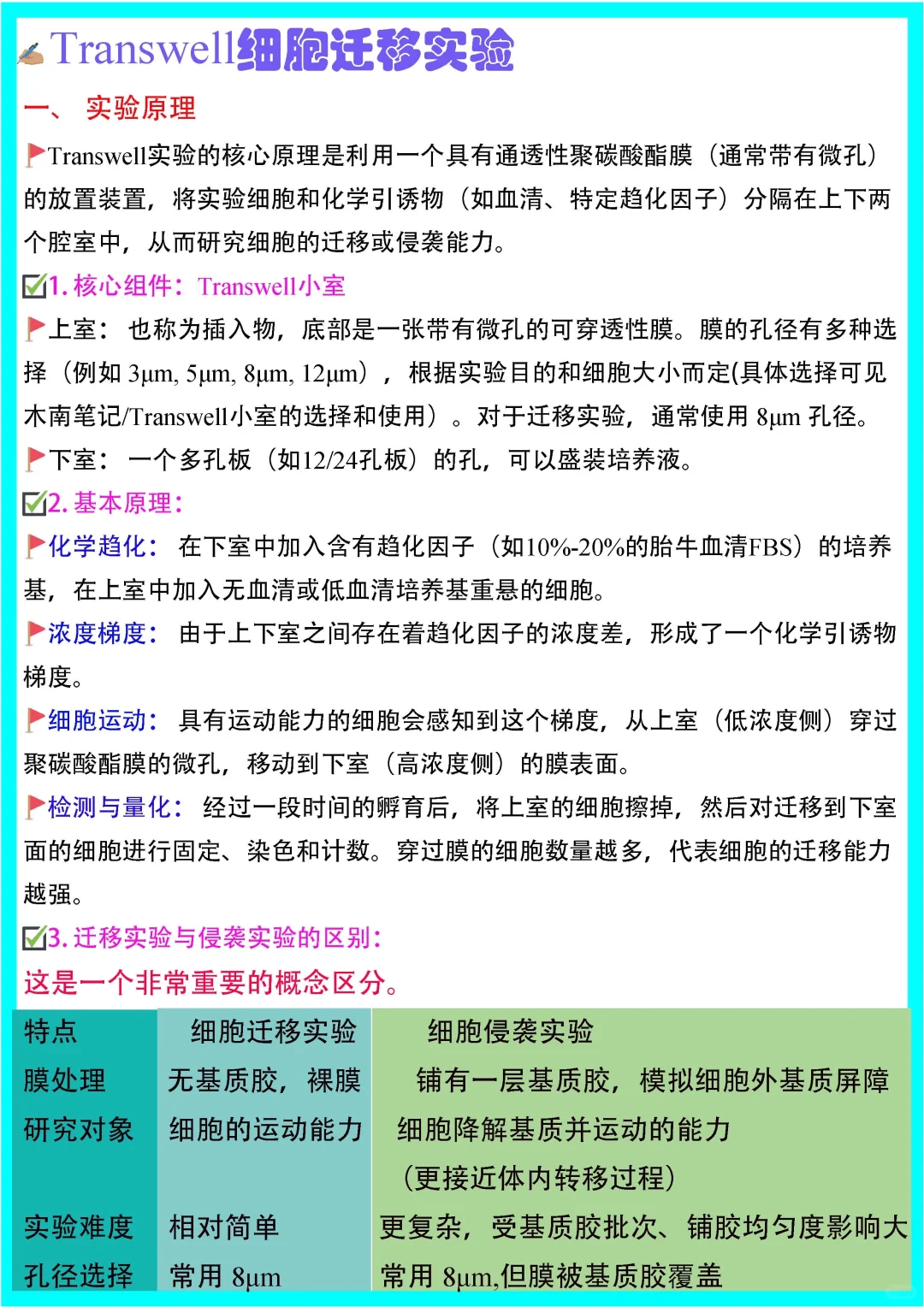 木南笔记?｜Transwell细胞迁移实验