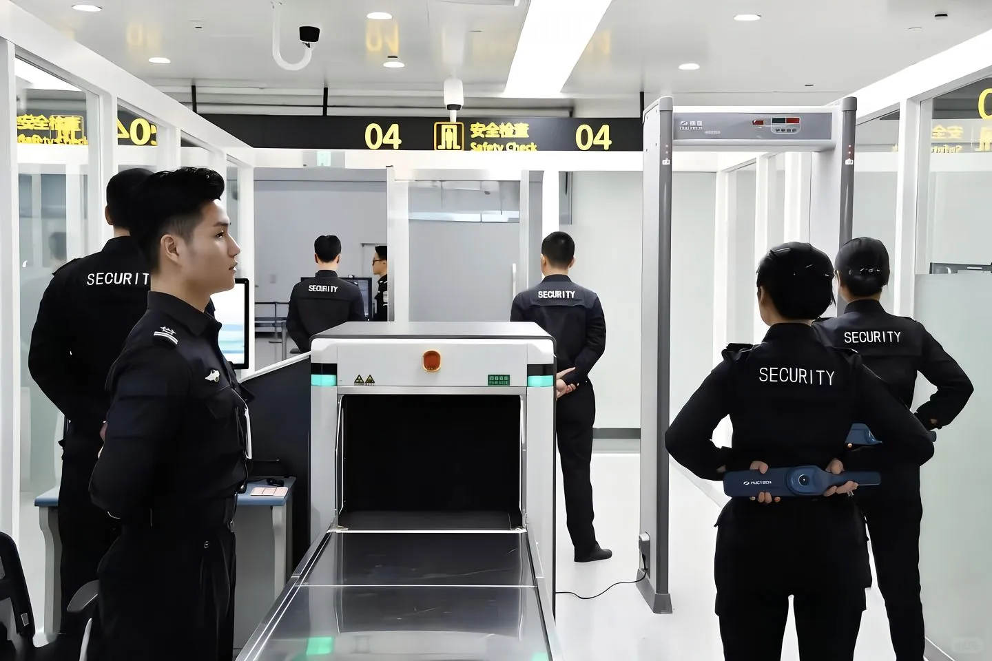 地铁安检之X光机里的三色原则,安检招人。