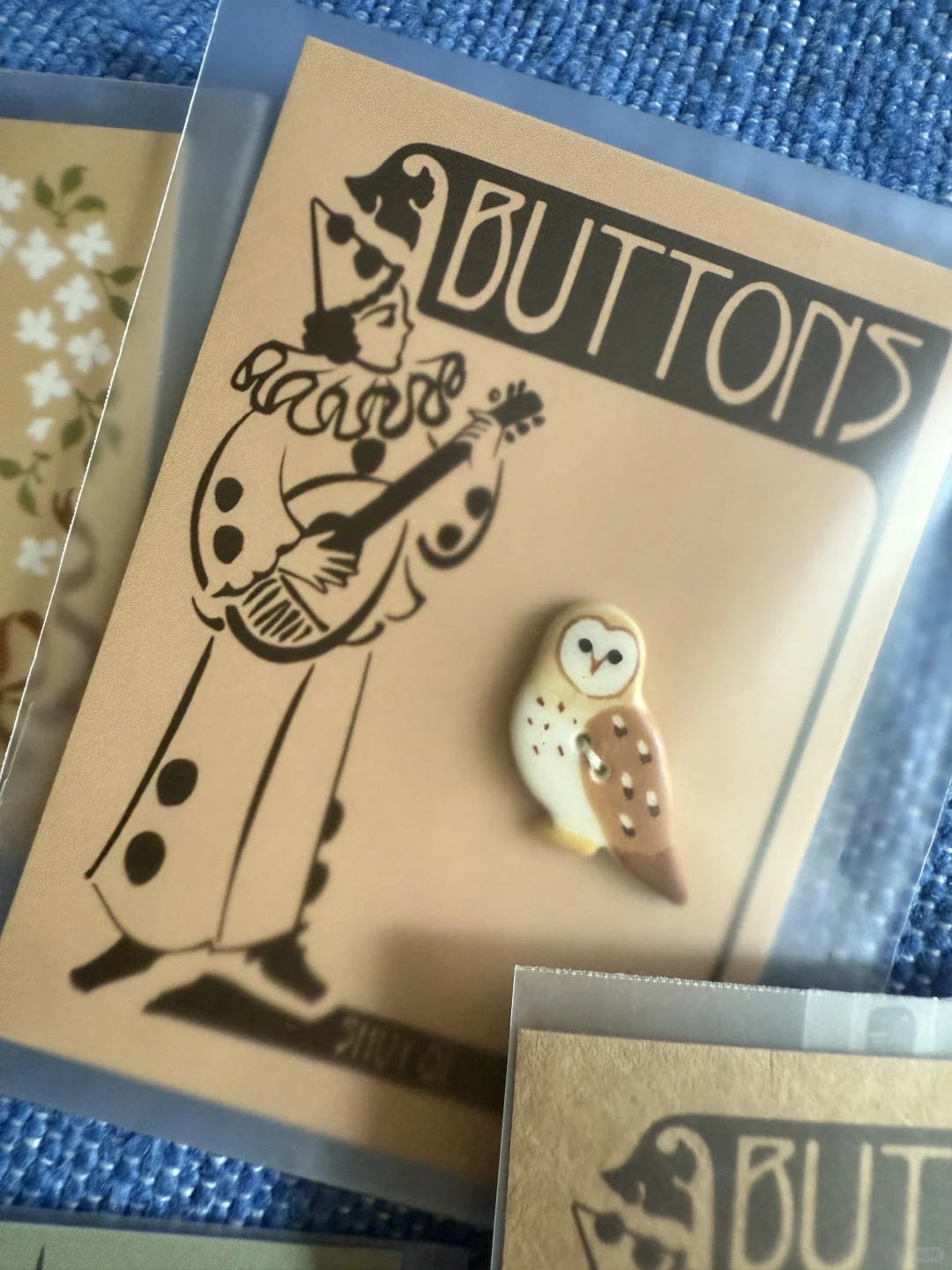 好看的陶瓷纽扣，舍不得用✨