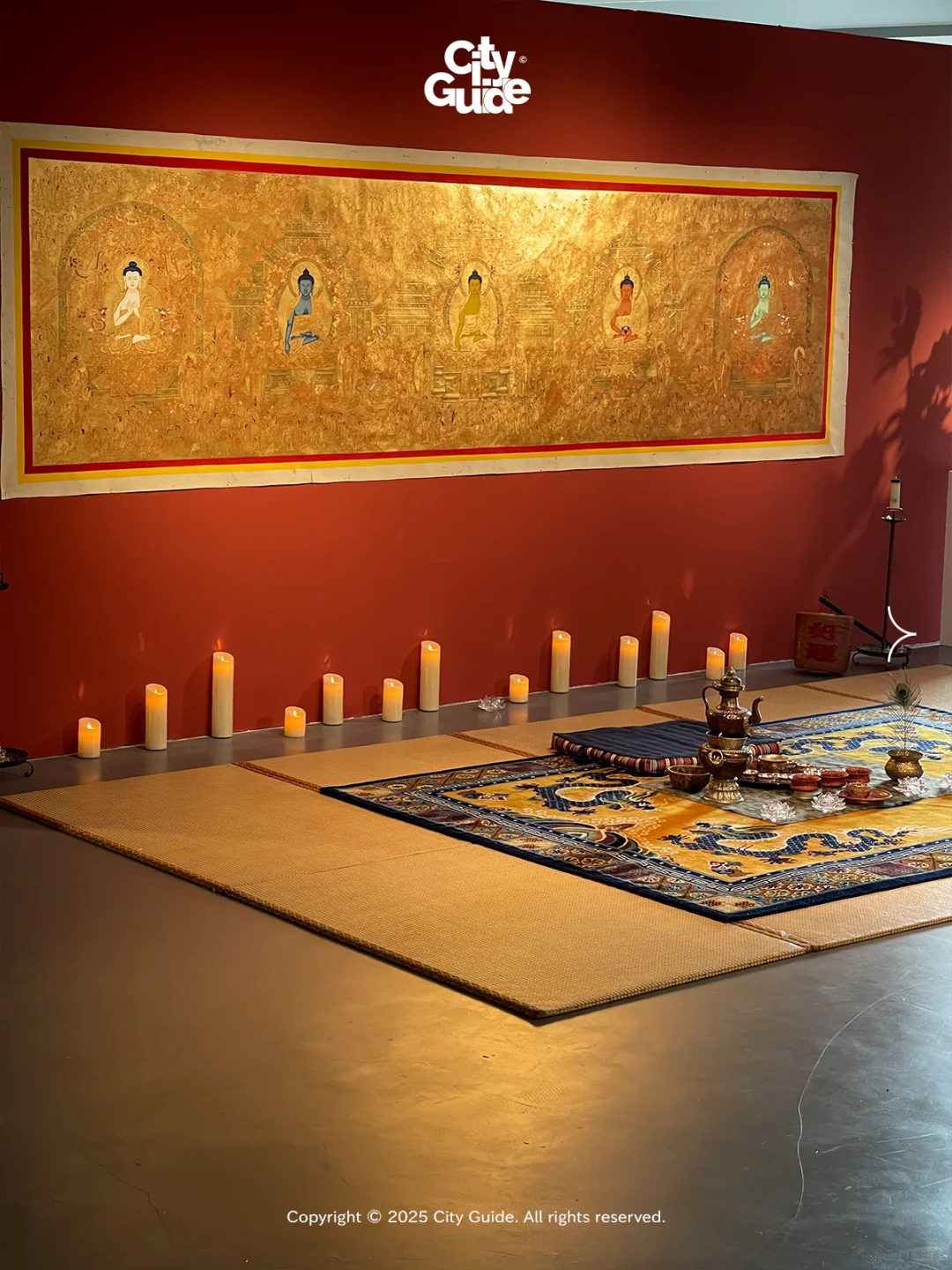 太震撼了!深圳最大规模黄金唐卡展!