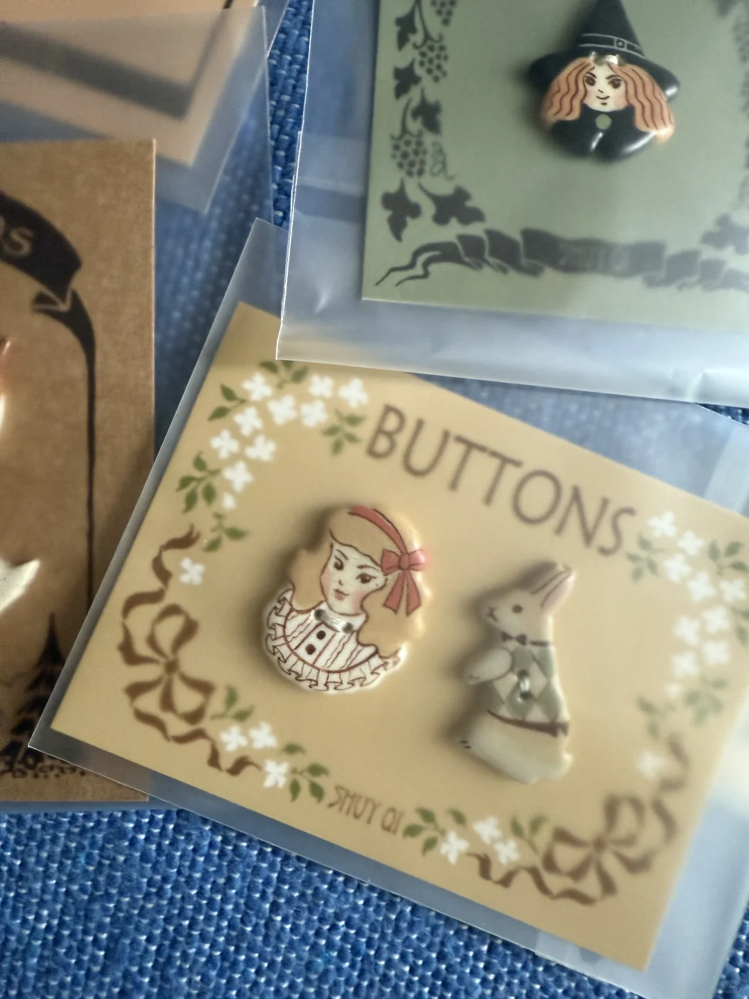 好看的陶瓷纽扣，舍不得用✨