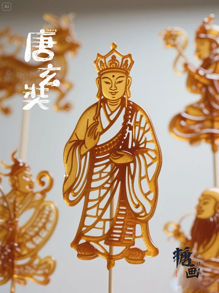 非遗糖画版西游记,谁的童年DNA动了!